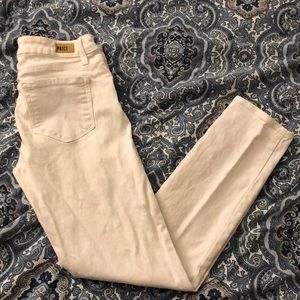 PAIGE white ankle jeans, size 26